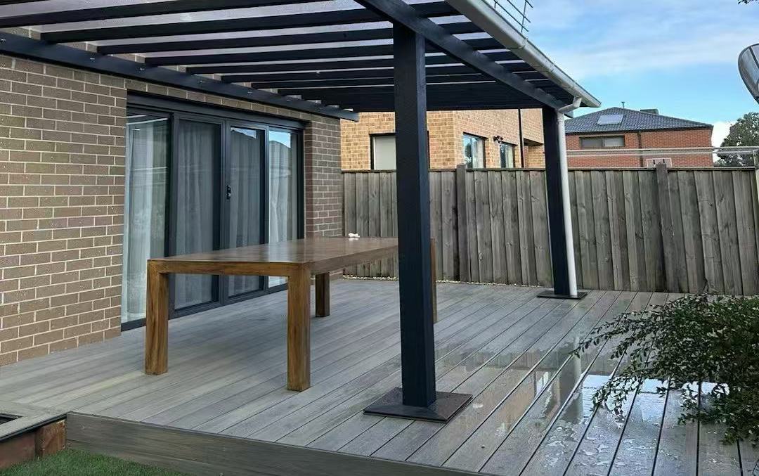 Learn how to prevent slippery composite decking with tips on cleaning, moisture control, and choosing slip-resistant materials.